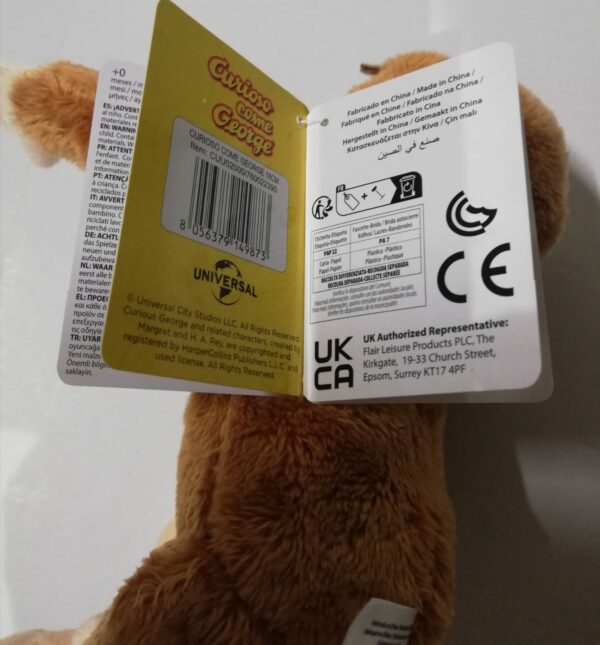 Peluche Curioso Come George 18 CM di Famosa CUU02000 - immagine 3