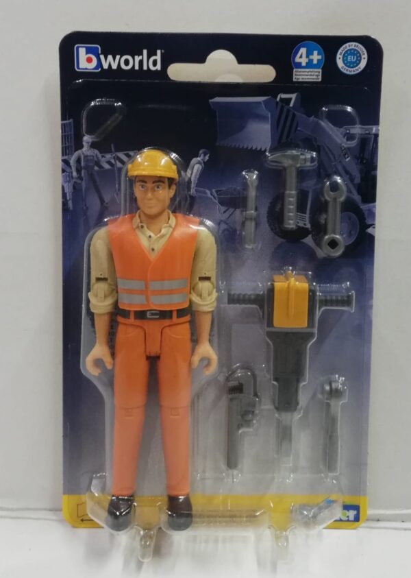 BRUDER 60020 COLLECTION - PERSONAGGIO MANUTENTORE SCALA 1:16