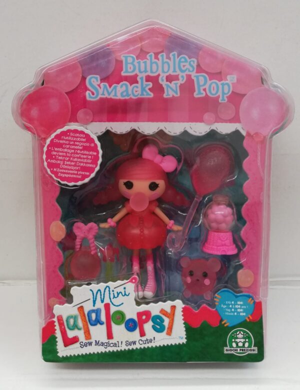 Lalaloopsy - Mini Lalaloopsy 8 cm Bubbles Smack 'N' Pop con accessori, Giochi Preziosi GPZ12193 - immagine 3