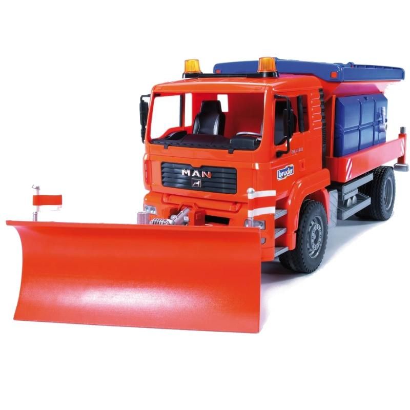 Bruder 02767 Camion Man Spargisale e Pala della neve scala 1/16