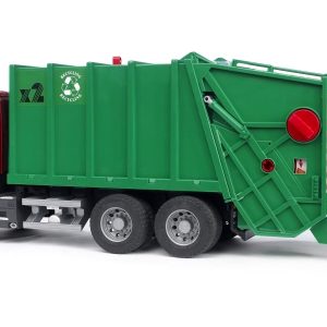Bruder 03561- SCANIA TRASPORTO RIFIUTI CARICO POSTERIORE Scania R Rosso-Verde - scala 1/16