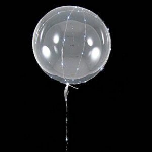 Palloncino 20" circa  Balloon con 3mt di Micro Led Rosso
