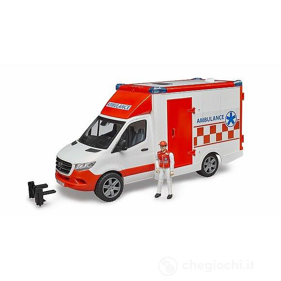 Bruder 02676 Mercedes Benz Sprinter Ambulanza  con autista scala 1/16