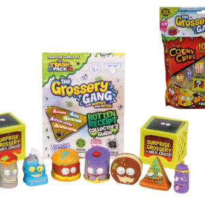 The Grossery Gang Corny Chips  Collectibles, All'interno vari modelli anche diversi dalla foto - 10 pezzi nella busta -