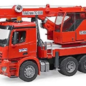 Bruder 03670 Camion Mercedes Benz Arocs Autogru C/Luci e Suoni  scala 1/16