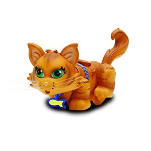 Giochi Preziosi - Pet Parade, Gatto Grey Siberian con Gomitolo e Guinzaglio, Arancione