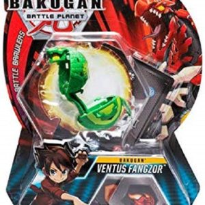BAKUGAN ORIGINALE - 5cm Action Figure e Trading Card - Ventus Fangzor MODELLO COBRA
