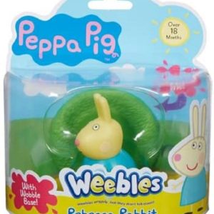Peppa Pig Weebles Rebecca Coniglio, sempre in piedi, + 18 mesi, Giochi Preziosi CCP05110
