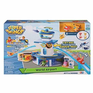 Torre di Controllo Aereoporto con Luci e Suoni con Personaggi Jett e Donnie di Super Wings UPW06000