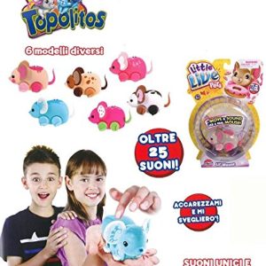 Giochi Preziosi - Topolitos, Topolini Interattivi con Effetti Sonori, Colori Assortiti Little Live Pets - prezzo 1 pezzo -
