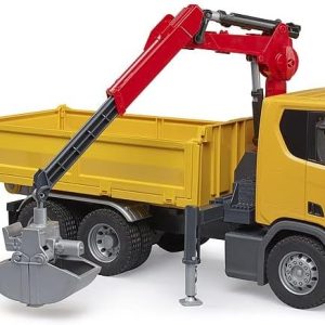Bruder 03551 - Scania Super 560R camion da cantiere con gru e 2 pallet - scala 1/16