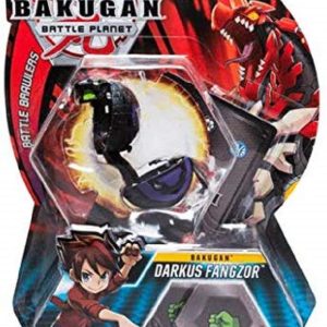 BAKUGAN ORIGINALE - 5cm Tall Action Figure e Trading Card - Darkus Fangzor MODELLO COBRA