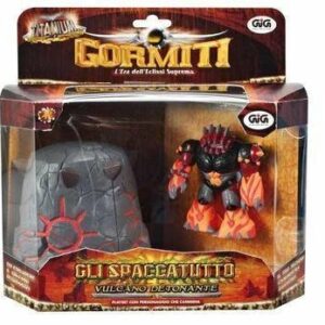 GORMITI COLLECTION TITANIUM VULCANO DETONANTE 8CM GLI SPACCATUTTO - IL PERSONAGGIO CAMMINA-