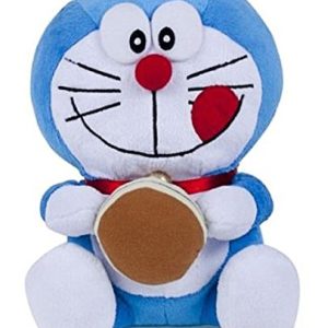 Peluche Doraemon Gigante mis 6 - 45 cm con biscotto dorayaki essendo seduto la misura reale è circa 41 cm- Pupazzo originale