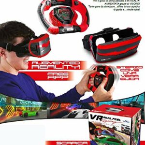 VR Real Feel Racing Car, simulatore virtuale con Visore e Volante di Giochi Preziosi VRR00000