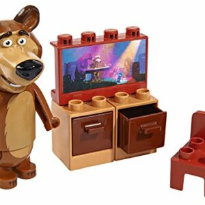 Masha and the Bear - Set Mattoncini [ORSO CON TELEVISIONE]