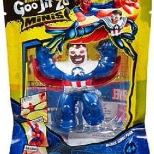 Heroes of Goo Jit Zu Mini Marvel Capitan America7 cm, Grandi Giochi GJM00100