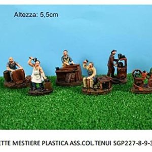 STATUINE PRESEPE OFFERTA ASSORTIMENTO PASTORI MESTIERI 5,5 CM ASSORTIMENTO 6 PEZZI VERSIONE ECONOMICA COLORI TENUI COD 9174 ADATTO A CHI REALIZZA PRESEPI ANCHE DA RIVENDERE