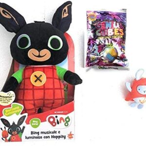 Preziosi giochi Bing Peluche Parlante Italiano di Circa 38 cm [Parlante in Italiano e Ogni Tanto Canta] + Peluche Hoppity Staccabili - nella Confezione in Omaggio Una Simpatica Sorpresa Come Foto