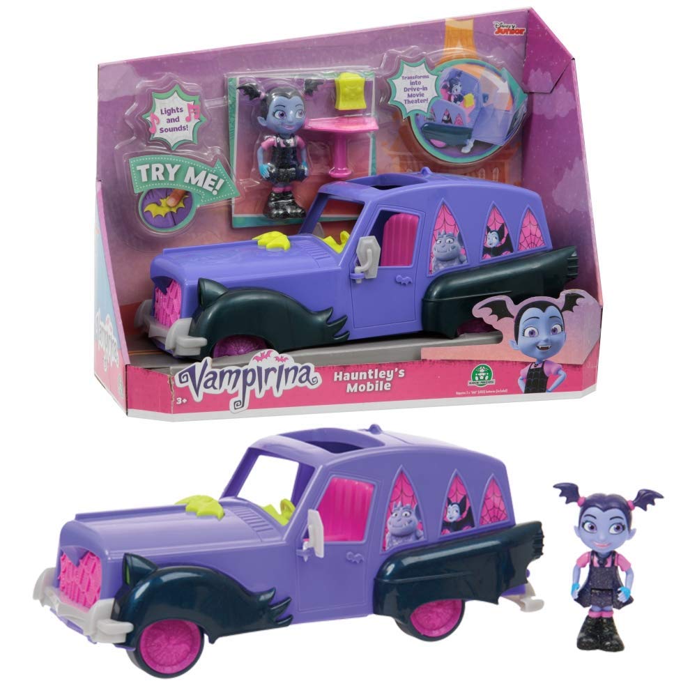 Vampirina, Vampimobile Trasformabile con Personaggio,accessori, luci e suoni di Giochi Preziosi VAM00000