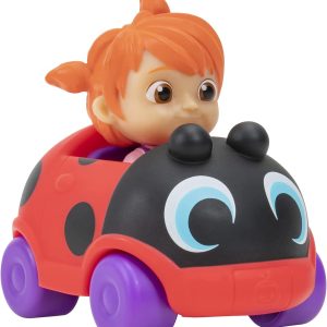 Cocomelon JJ Mini veicolo Yoyo Ladybug(coccinella), Giochi Preziosi CCM02501