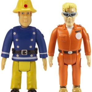 Sam il Pompiere - Fireman Sam 2 Figure Pack - Sam & Tom With Glasses