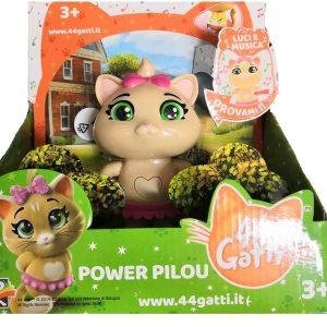 44 Gatti Pilou con Luci o Suoni 15 cm Prodotto Ufficiale 3+[ Parla Canta in Italiano ]