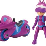 Petronix - Motocicletta  Con Personaggio Emma Articolato Da 7 Cm E Zaino Removibile PET00000 - immagine 2