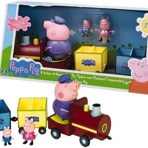 Peppa Pig Treno di Nonno Cane e personaggio Peppa e George