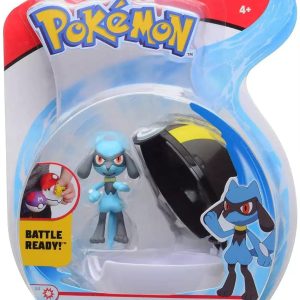 Pokemon Clip'n Go con Personaggio Riolu & Poke Ball Giochi Preziosi PKE49000