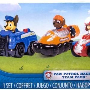 Paw Patrol confezione da 3 Veicoli Rescue Racers, Ryder, Zuma e Chase, dai 3 anni - 6024059
