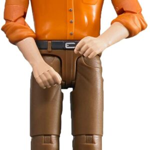 Uomo Pelle Chiara C/Jeans Marroni, Bruder 60007