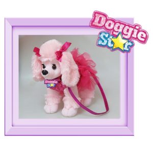 ORIGINALE DI NICE DOGGIE STAR® Borsa a forma di cane razza Caniche  BELLISSIMI Razza Caniche gigante capelli riccicon tutu' della Ditta Nice Group Girabrilla