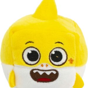 Baby Shark's big show - Baby Shark cubo sonoro in peluche da premere per ascoltare l'allegra suoneria,Giochi Preziosi BAH14000