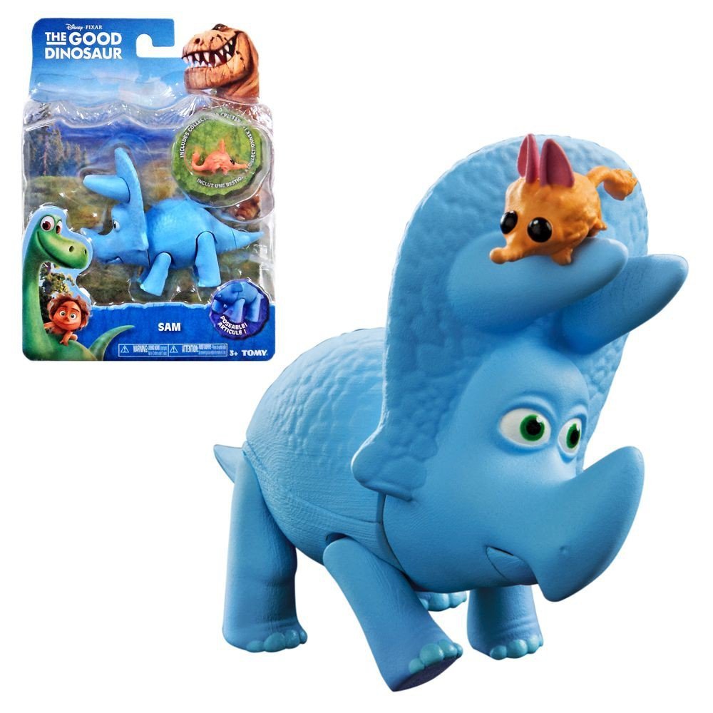 Disney Arlo The Good Dinosaur "  Figura Carattere Triceratops Sam   " + MINI PERSONAGGIO NELLA CONFEZIONE gpz 18643