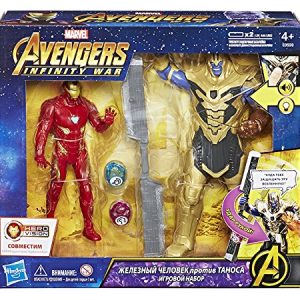 Marvel Avengers - Infinity War- Iron Man Vs Thanos Hero Vision di Hasbro E0559103