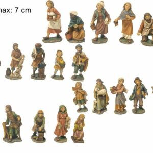 PERSONAGGI PRESEPE 7 CM ASSORTIMENTO 24 PEZZI 32905 VERSIONE ECONOMICA