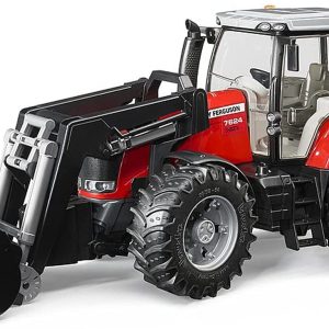Bruder 03047 - Trattore Massey FERGUSON  con benna scala 1/16