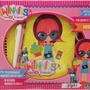 Twinnies My Social Friends Book Kit di Skyler, Giochi Preziosi TNN03000