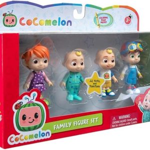 Cocomelon Pack 4 Personaggi, JJ, YoYo e Tom Tom, Giochi Preziosi CCM14001