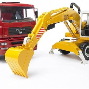 Bruder 02751 - Camion con cassone ribaltabile MAN TGA e escavatore  scala 1/16