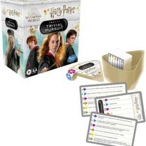 Trivial Pursuit Harry Potter, in versione compatta per 2 o più giocatori, 600 domande, Hasbro Gaming F10471030