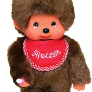 Rocco Giocattoli 255010 - Monchhichi - Peluche Boy Rosso 20 cm