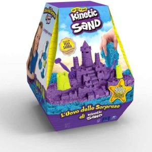 Kinetic Sand, Uovo delle Sorprese, Pasqualone con +900 Grammi di Sabbia e Accessori, Spin Master  6058628