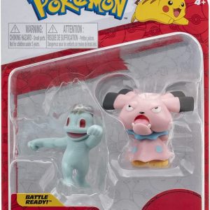 COLLEZIONE POKEMON Battle Figure Pack - Personaggi 5 cm Machop e Snubbull, PK010300