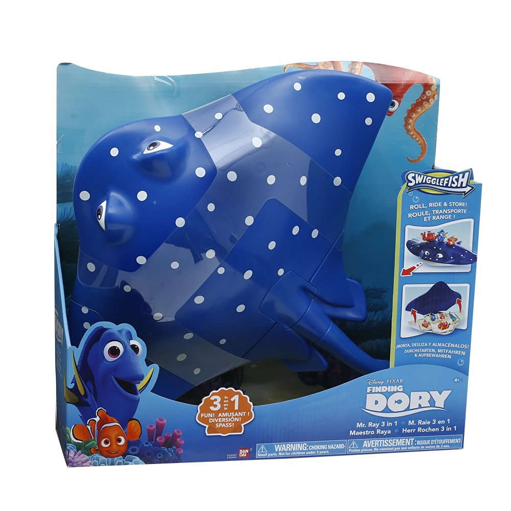 Finding Dory Personaggio Giocattolo Mister Ray 3 in 1 di Giochi Preziosi FND04000