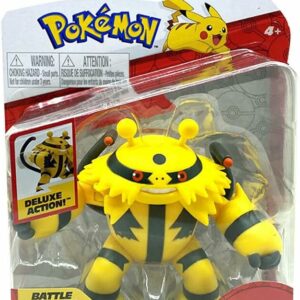 COLLEZIONE POKEMON ELECTIVIRE BATTLE FIGURE - Figura da battaglia Electivire da 9,5 cm con funzione, PK030300