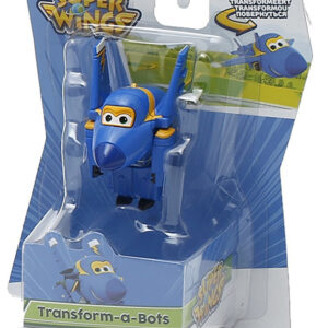 Giochi Preziosi -Super Wings  Jerome, Aereo Robot Personaggio Trasformabile Articolato, Alto 5 cm