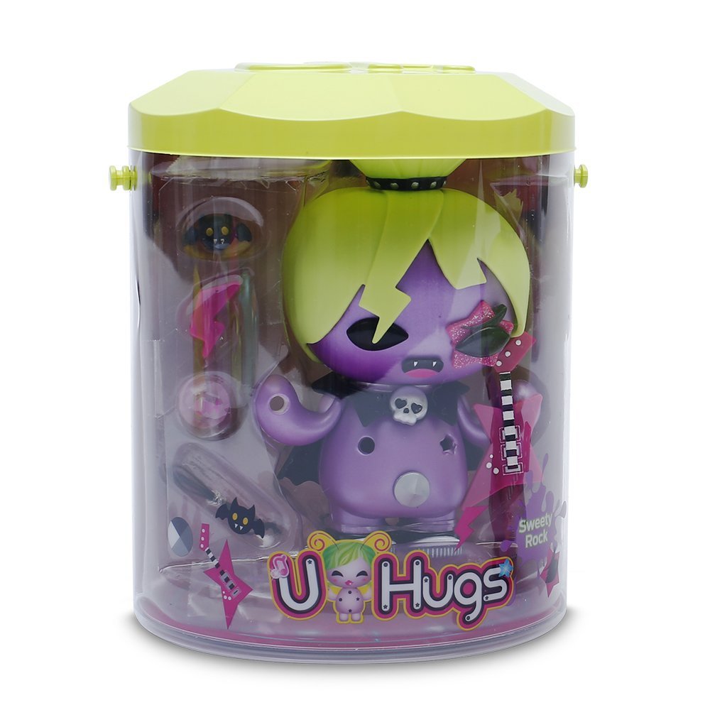 Giochi Preziosi - U Hugs, Bambola da Personalizzare Sweety Rock con Accessori Attacca e Stacca, Multicolore