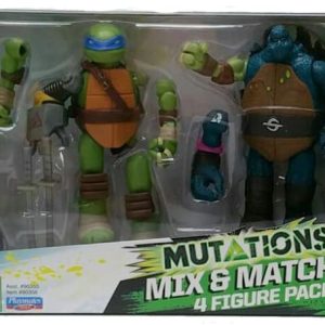 Turtles confezione 4 personaggi mutanti Mix N'Match -Leonardo - michelangelo - 4 personaggi